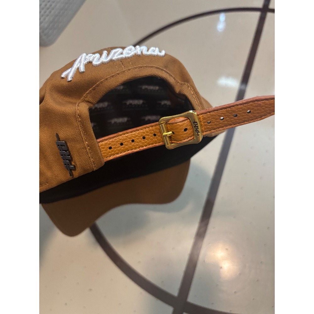 Pro Standard Arizona Cardinals NFL Brown Leather Strapback Hat Adjustable Cap - Picture 5 of 8